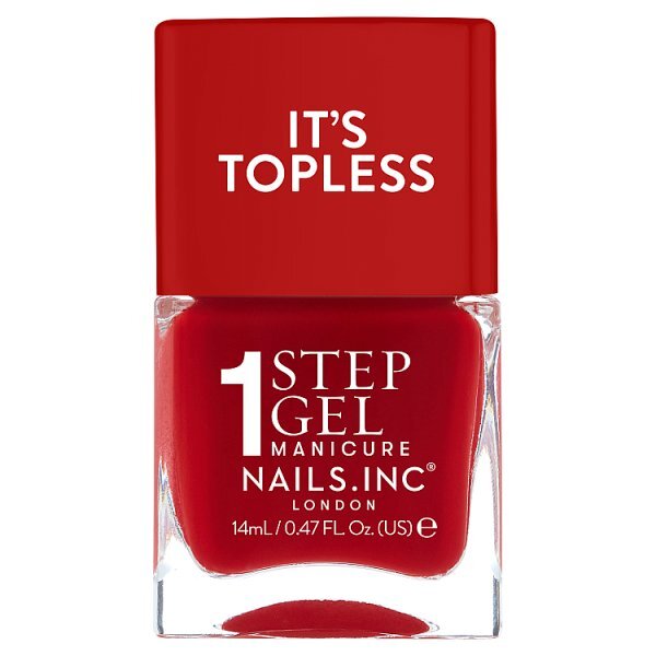 Nails.INC Its Topless Kendall Red Crème Polish 14ml