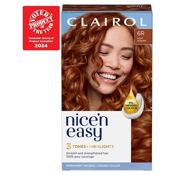 Clairol Nice'n Easy Hair Dye 6R Light Auburn