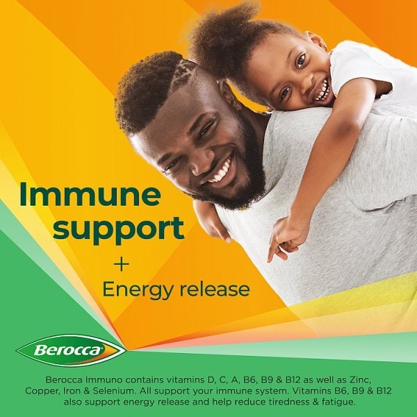 Berocca Immuno - Energy & Immune Support 30 Tablets