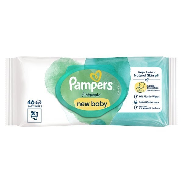 Pampers Harmonie New Baby Wipes 46s