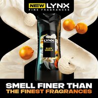 Lynx Black Vanilla Shower Gel Body Wash For Men 400Ml