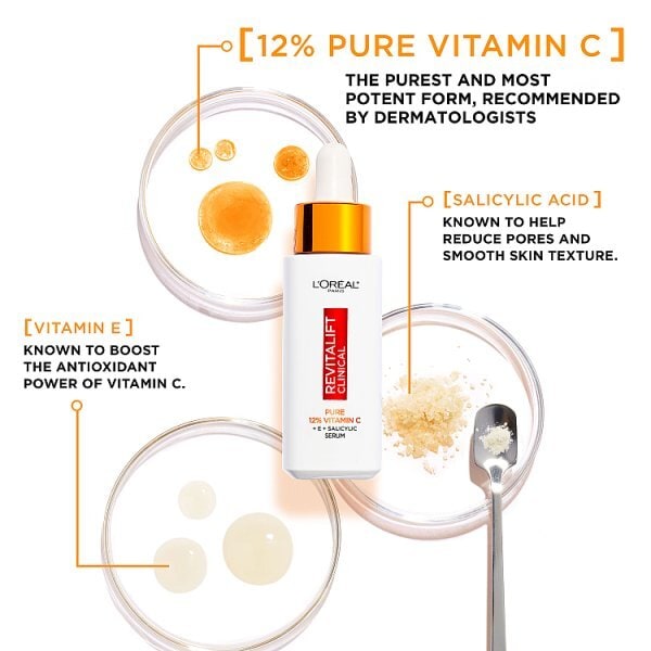 LOréal Paris Revitalift Clinical 12% Pure Vitamin C Serum 30ml