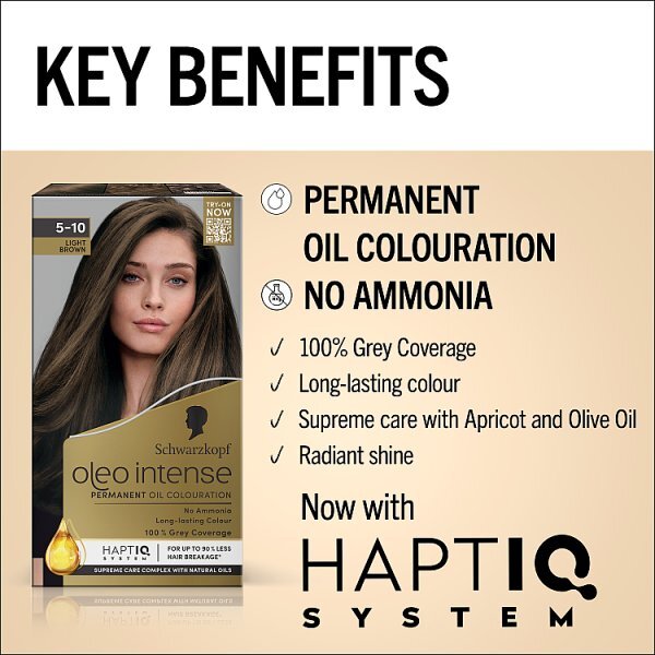 Schwarzkopf Oleo Intense 5-10 Light Brown Hair Dye