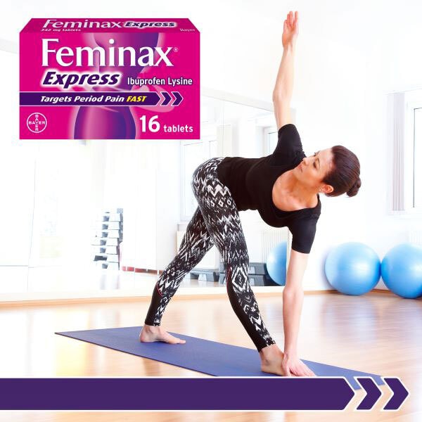 Feminax Express Period Pain & Cramps 16 Tablets