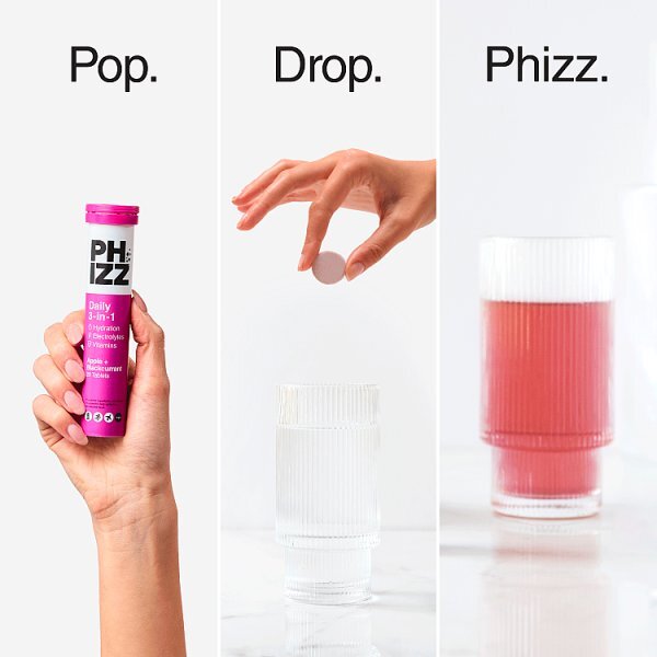 Phizz Apple & Blackcurrant 3-In-1 Hydration, Electrolytes