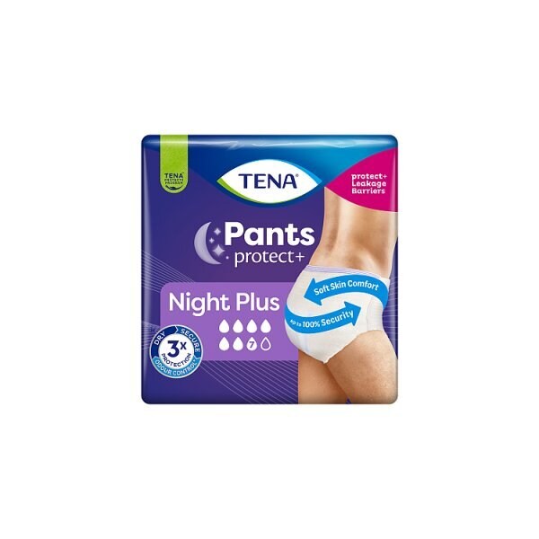 TENA Pants Night Plus Large 12 Pack