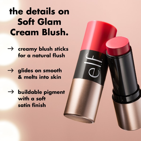 e.l.f. Soft Glam Cream Blush Pink On It