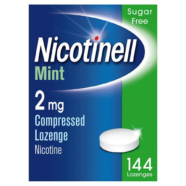 Nicotinell Lozenge Stop Smoking Aid 2 mg Mint 144 Pieces