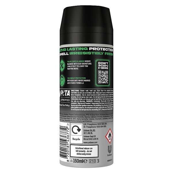 Lynx Jungle Fresh Anti-Perspirant Deodorant Aerosol 150 ml