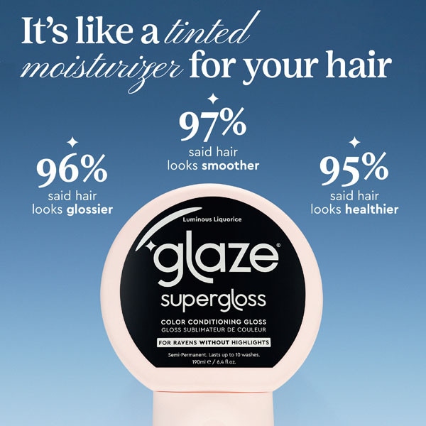 Glaze Super Color Conditioning Gloss Luminous Liquorice 190ml