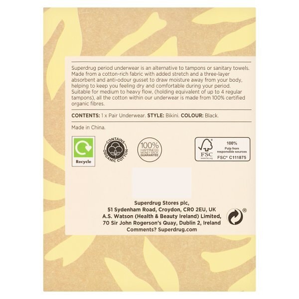 Superdrug Luna Period Bikini Pants - Medium