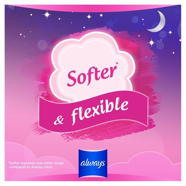 Always Sensitive Night Ultra (Size 3) Sanitary Towels x10