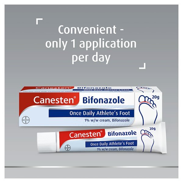 Canesten Bifonazole Once Daily Athlete's Foot 1% w/w Cream