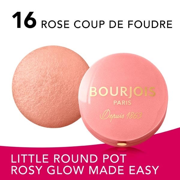 Bourjois Little Round Pot Blusher 16 Rose Coup De Foudre