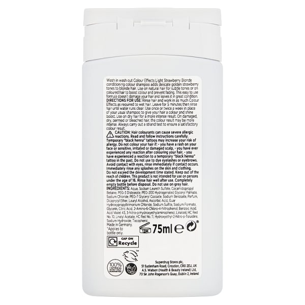 S/D EFFECTS STRAWB BLONDE 937 75ML