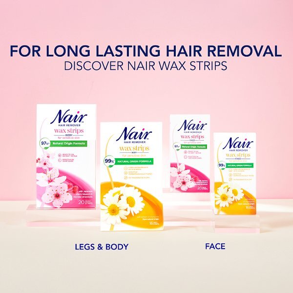 Nair Face Cherry Blossom Wax Strip For Sensitive Skin