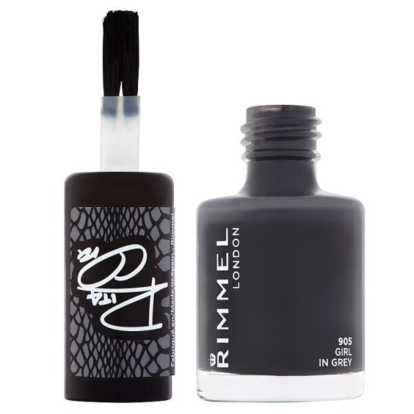 Rimmel 60 Secs Rita SOB Nail Polish 905 Black Grey