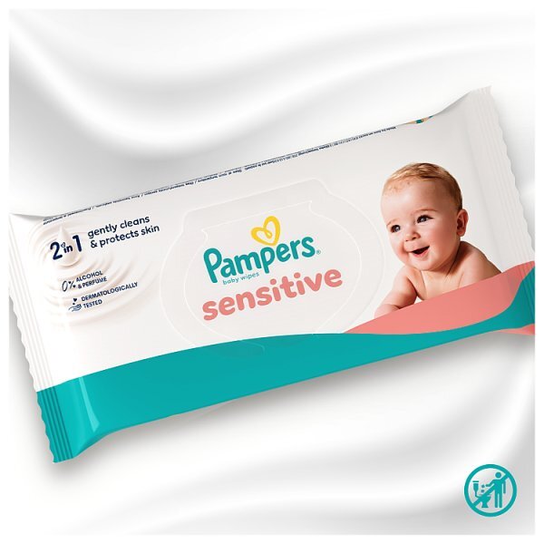 Pampers Sensitive Baby Wipes Plastic Free -12 Pack(624wipes)