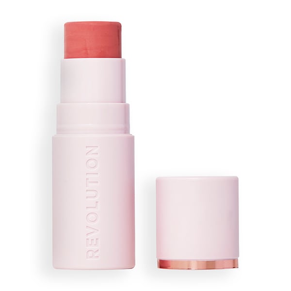 Revolution Skin Silk Marble Blush Stick Peachy Pink