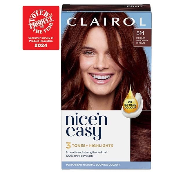 Clairol Nice'n Easy Hair Dye 5M Medium Mahogany Brown