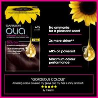 Garnier Olia 4.15 Iced Chocolate Brown Permanent Hair Dye