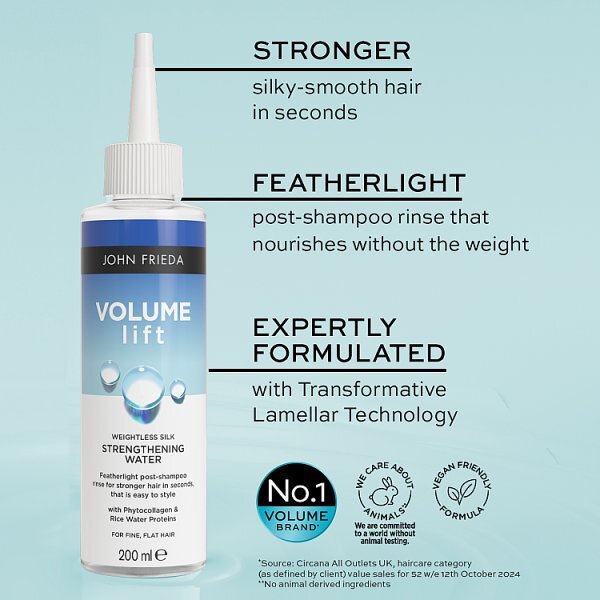 John Frieda Volume Lift Strengthening Water 200ml