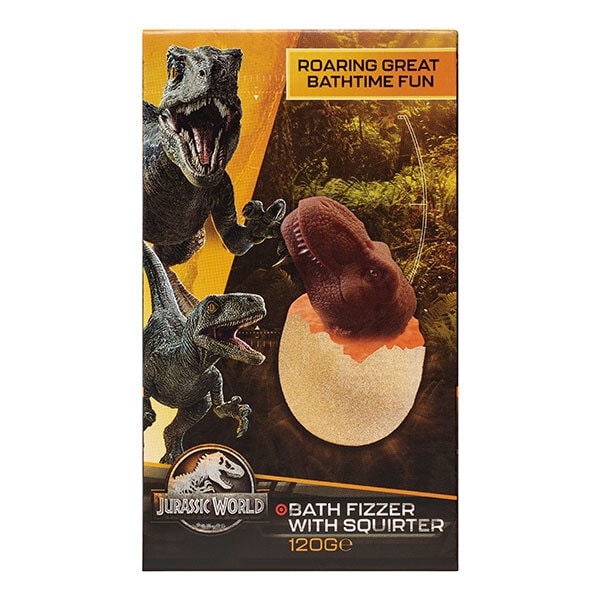 Jurassic World 120g Dino Head Bath Fizzer & Bath Squirter