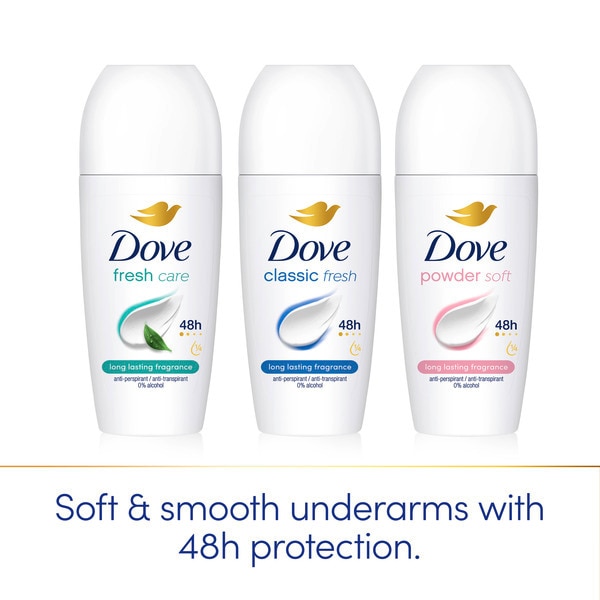 Dove Powder Anti-Perspirant Roll On 50 ml