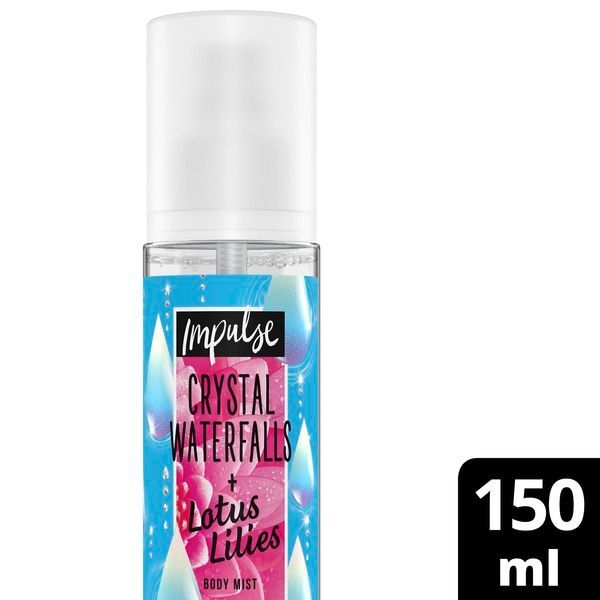Impulse Body Mist Crystal Waterfalls & Lotus Lilies 150ml