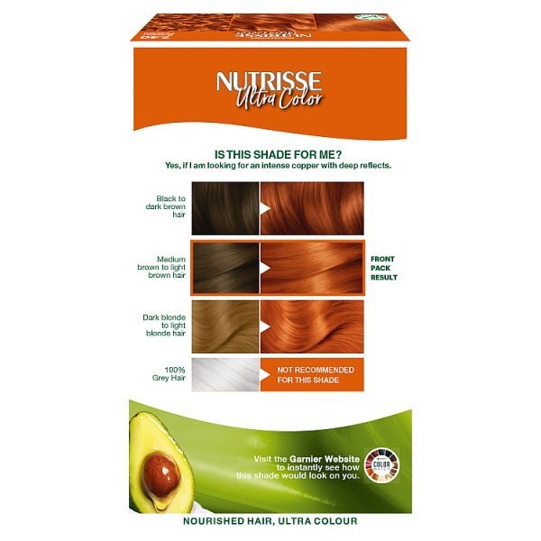 Garnier Nutrisse Permanent Hair Dye 7.40 Copper Passion