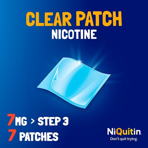 NiQuitin 7mg Step 3- 7 Nicotine Patches- Stop Smoking Aid