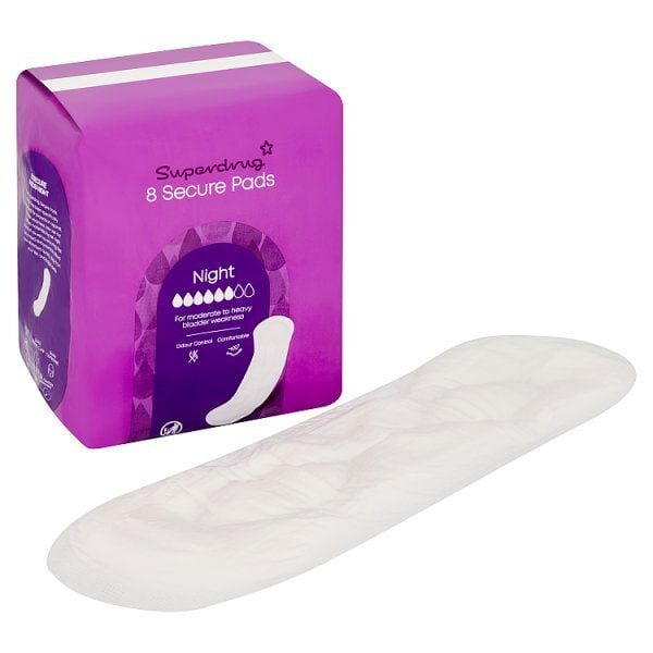 Superdrug Night Incontinence Pad x8