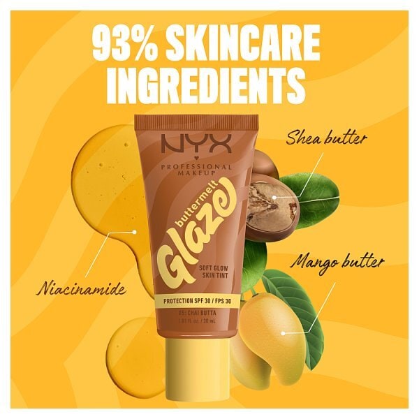 NYX Professional Makeup Buttermelt Glaze Skin Tint + SPF30 Foundation
