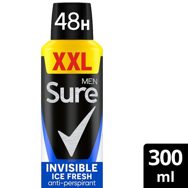 Sure Men Invisible Ice Fresh Anti-Perspirant Aerosol Deodorant 300ml