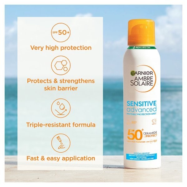 Garnier Ambre Solaire SPF50+ Dry Mist Sun Spray 150ml