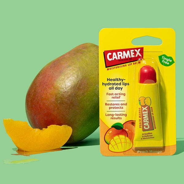 Carmex Peach And Mango Lip Balm 10g Tube