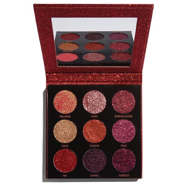 Revolution Pressed Glitter EyeshadowPalette Hot Pursuit