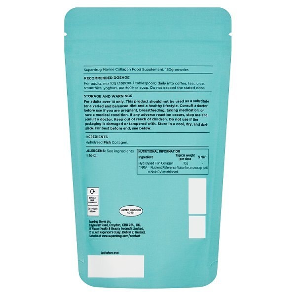 Superdrug Marine Collagen Powder Unflavoured 150g