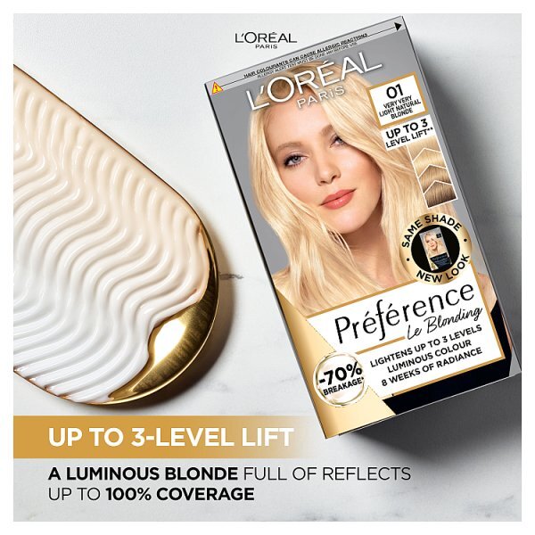 Preference Blondissimes 01 Lightest Natural Blonde Hair Dye