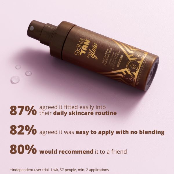 Skin & Tan Face Glow Hydrating Tanning Mist 100ml
