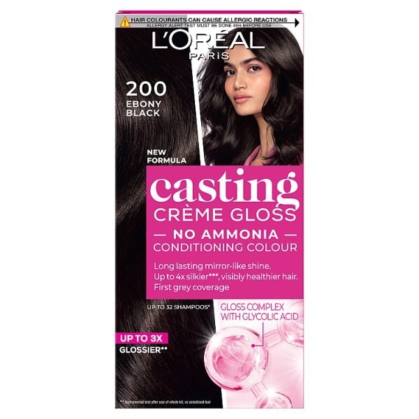 Casting Creme Gloss 200 Ebony Black Semi Permanent Hair Dye