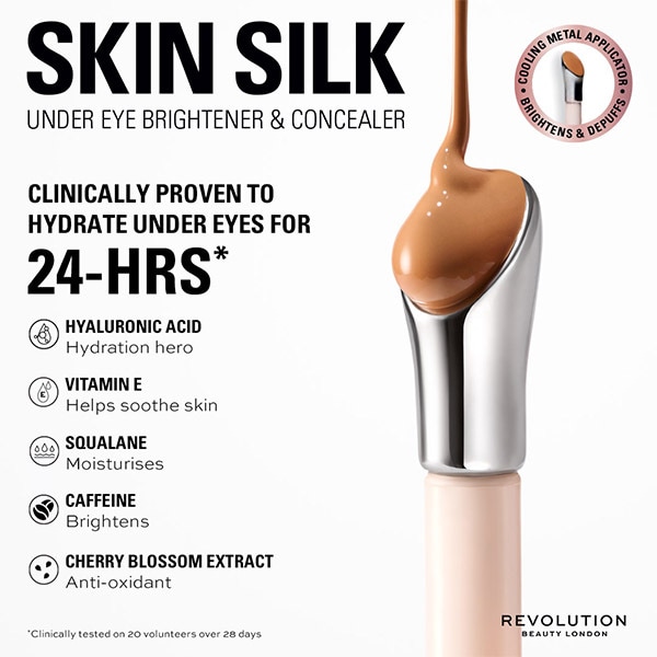 Revolution Skin Silk Brightener & Concealer Light Peach