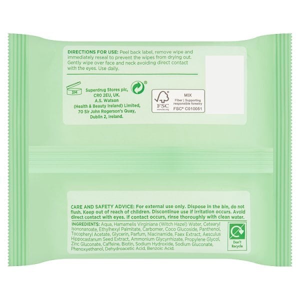 Superdrug Wipes Combination Skin Twin Pack