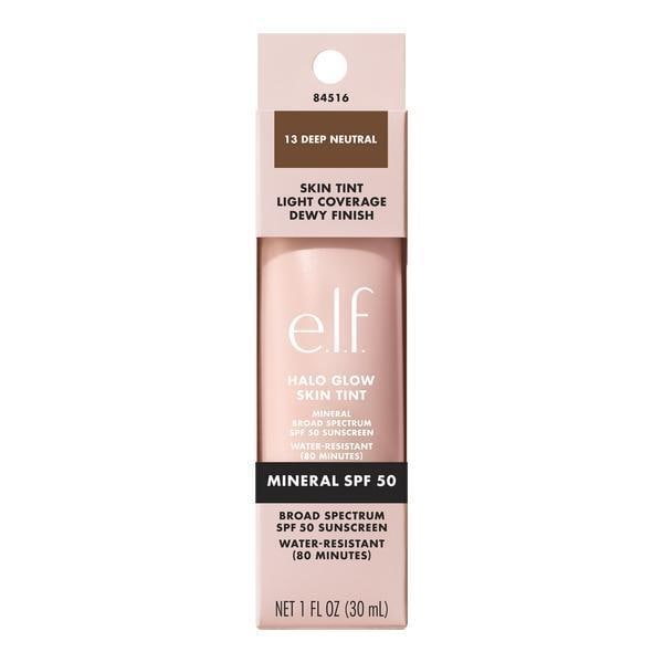 e.l.f. Halo Glow Skin Tint Foundation - SPF 50 13 Deep Neutral