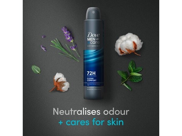Dove Men+Care Advanced Clean Comfort Anti-Perspirant Aerosol 200 ml