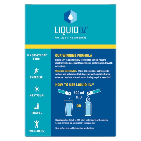 Liquid Iv® Electrolyte Powder Mix Lemon Lime X15