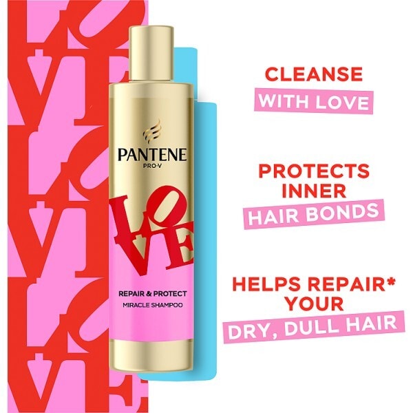 Pantene Pro-V LOVE Robert Indiana Keratin Hair Shampoo 250ml