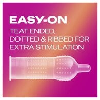 Durex Pleasure Me Ribbed Regular Fit Condoms Pack of 12