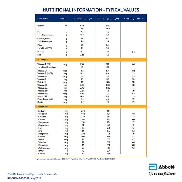Ensure Shake Strawberry Flavour 850G