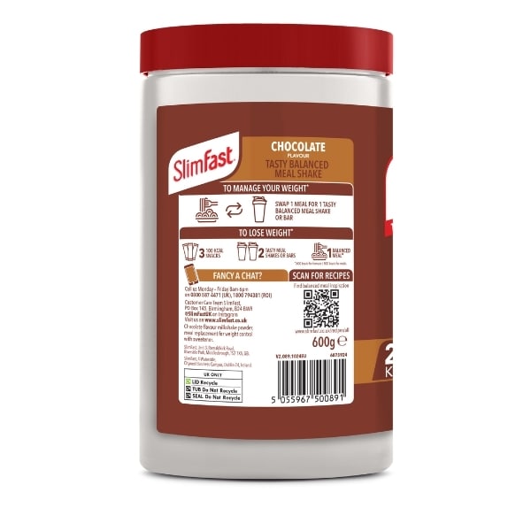 Slimfast Chocolate Powder 600g